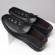 Men's leather shoes, summer wholesale, trendy, breathable, non-slip loafers for men Genuine leather hollow hole shoes with soft leather