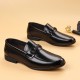 New top-grain cowhide loafers, men's business formal, light luxury loafers, premium British-style men's leather shoes.