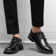 Cross-border shipping of men's business suit leather shoes, business formal, casual British groomsmen soft-soled men's shoes, black breathable groom wedding shoes.