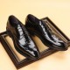 High-quality business leather shoes, Korean-style pointed toe, British-style, low-top, versatile, breathable, groom's wedding shoes.