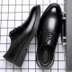 New men's leather shoes, business formal, genuine leather, soft-soled, casual cross-border men's shoes, height-enhancing wedding shoes