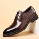 Men's business formal leather wedding shoes, simple British-style commuting shoes, breathable, factory-shipped trendy