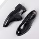 Men's business formal leather shoes, genuine leather soft-soled, pointed-toed, British casual shoes, groom's suit wedding shoes, cross-border trade.