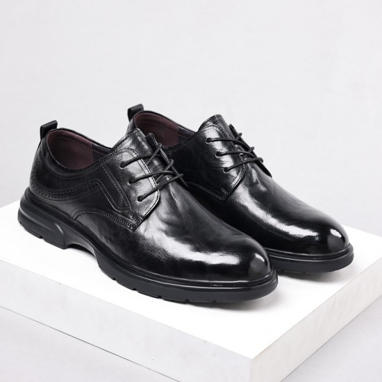 New autumn men's leather shoes, business casual, genuine leather men's shoes, non-slip and wear-resistant, Korean-style commuting shoes, factory wholesale New autumn men's leather shoes, business casual, genuine leather men's shoes, non-slip and wear-resistant, Korean-style commuting shoes, factory wholesale
