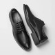 Black men's business formal leather shoes, genuine leather soft sole, British-style cowhide casual leather shoes for cross-border trade.