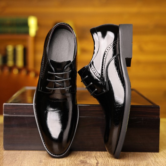 New Top-Grain Cowhide Men's Leather Shoes, Breathable Commuter Black, British Style Casual Genuine Leather Shoes, Breathable Factory Wholesale