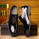 New Top-Grain Cowhide Men's Leather Shoes, Breathable Commuter Black, British Style Casual Genuine Leather Shoes, Breathable Factory Wholesale