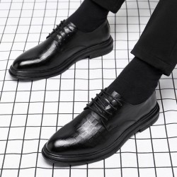 Cross-border shipping of business formal leather shoes, men's pointed-toe shoes, casual British soft leather suits for grooms and weddings.
