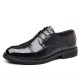 British Wedding Groomsmen Formal Suit, Luxury Derby Genuine Leather Italian Business Formal Commuter Leather Shoes