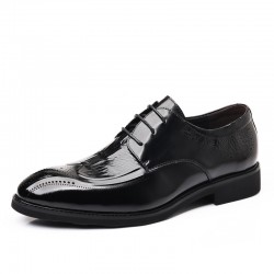 High-quality business leather shoes, Korean-style pointed toe, British-style, low-top, versatile, breathable, groom's wedding shoes.
