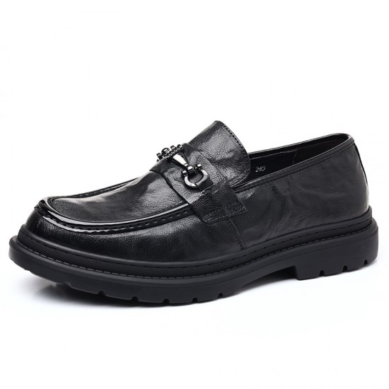 Men's leather shoes, new casual wholesale, men's leather shoes, top-grain sheepskin breathable men's trendy genuine leather Korean-style men's shoes