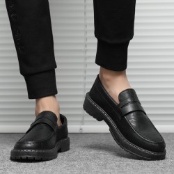 Summer British-style men's slip-on loafers, youth casual work shoes, cross-border shipping.