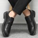 Cross-border delivery Men's business formal leather shoes, soft-soled, breathable casual shoes, youth black work shoes. Cross-border delivery Men's business formal leather shoes, soft-soled, breathable casual shoes, youth black work shoes.