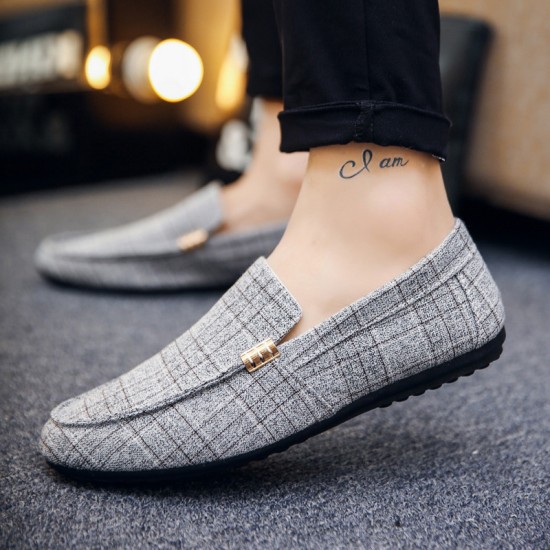 Summer men's slip-on shoes, Korean-style trendy, breathable, large sizes for young men. Dropshipping