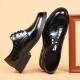 Men's leather shoes, high-end casual, genuine leather, British-style wedding shoes, wholesale, breathable, black, new models