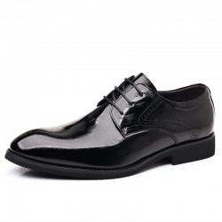 New Top-Grain Cowhide Men's Leather Shoes, Breathable Commuter Black, British Style Casual Genuine Leather Shoes, Breathable Factory Wholesale