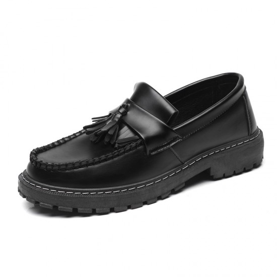 Spring/Summer shiny leather slip-on shoes, trendy and versatile slip-on shoes, men's casual shoes, plus-size men's shoes.