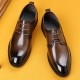 Men's leather shoes, genuine leather suits, high-end business, wedding shoes, top-grain cowhide formal, British-style men's shoes, waterproof New Fall Shoes