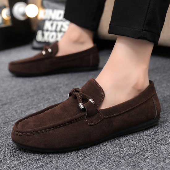 Cross-border delivery of spring and summer men's slip-on shoes, casual, breathable, lazy, trendy, versatile work cloth shoes.