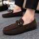 Cross-border delivery of spring and summer men's slip-on shoes, casual, breathable, lazy, trendy, versatile work cloth shoes.