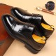 Men's business shoes, genuine leather slip-on, formal business wedding shoes, new top-grain cowhide breathable men's shoes, versatile British style