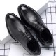 Spring and summer men's leather shoes, new style business formal leather casual breathable men's British Korean-style pointed-toe wedding shoes.