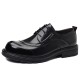 High-end men's shoes, autumn new, men's genuine leather business shoes, non-slip, large-toe, thick-soled casual leather shoes for young and middle-aged men