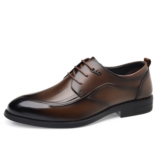 Men's leather shoes, genuine leather suits, high-end business, wedding shoes, top-grain cowhide formal, British-style men's shoes, waterproof New Fall Shoes