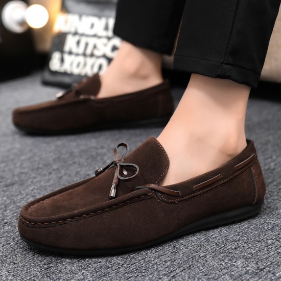 Cross-border delivery of summer men's breathable moccasins, slip-on casual shoes, trendy and versatile work shoes Cross-border delivery of summer men's breathable moccasins, slip-on casual shoes, trendy and versatile work shoes