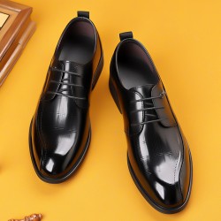 Men's leather shoes, genuine leather suits, high-end business, wedding shoes, top-grain cowhide formal, British-style men's shoes, waterproof New Fall Shoes
