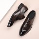 New men's leather formal shoes, business wedding shoes, top-grain cowhide, fashionable Korean-style men's shoes, gentleman's leather flat shoes