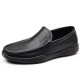 New men's leather shoes, top-grain cowhide slip-on shoes for middle-aged and elderly dads, genuine leather casual moccasins with soft soles and soft surfaces. New men's leather shoes, top-grain cowhide slip-on shoes for middle-aged and elderly dads, genuine leather casual moccasins with soft soles and soft surfaces.