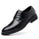 Men's leather shoes, business formal, genuine leather soft-soled, breathable, cross-border casual shoes, British-style groom's wedding suit derby shoes.