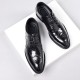 New men's casual business leather shoes, genuine leather wedding shoes, commuting, live streaming, formal, Korean-style, trendy shoes.