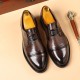 Men's business shoes, genuine leather slip-on, formal business wedding shoes, new top-grain cowhide breathable men's shoes, versatile British style