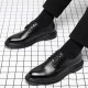 Men's business formal shoes, genuine leather soft soles, thick soles, British-style heeled casual shoes for cross-border trade
