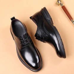 New autumn men's casual shoes, formal business and wedding shoes, factory wholesale, soft leather, soft-soled, fashionable shoes for men