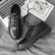 Men's casual leather shoes, student trendy shoes, Korean-style Cross-border delivery of waterproof men's suit-matching low-top casual shoes for teenagers.