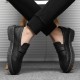 Summer British-style men's slip-on loafers, youth casual work shoes, cross-border shipping.