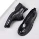 Spring new 2024 men's leather shoes, genuine leather British-style fashionable men's shoes, thick soles. Commuting shoes for business and formal wear