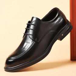 2024 autumn new top-grain cowhide men's high-end, breathable British-style formal business, groom's wedding shoes