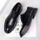 Men's leather shoes for formal business wear, autumn and winter height-enhancing genuine leather wedding and groom shoes, men's casual shoes for foreign trade.