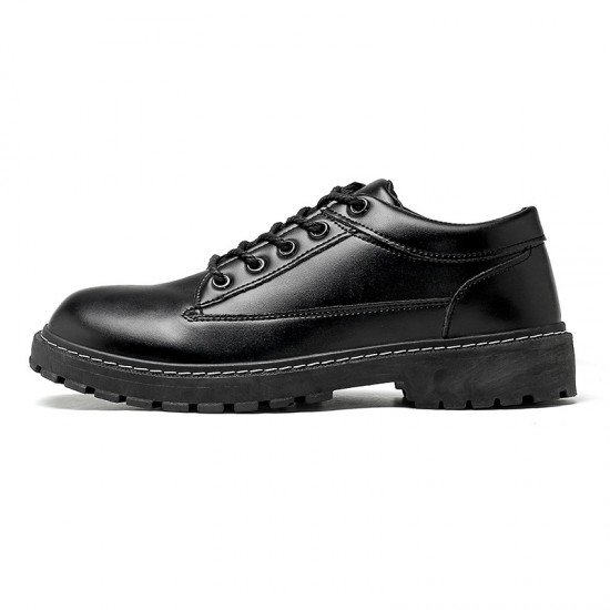 Men's casual leather shoes, student trendy shoes, Korean-style Cross-border delivery of waterproof men's suit-matching low-top casual shoes for teenagers.