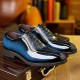 New men's leather shoes, business formal derby shoes, genuine leather brogues, high-end men's shoes, fashionable British wedding shoes