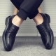Men's casual business and formal leather shoes, genuine soft leather soles, casual cross-border men's shoes with built-in height-enhancing for work, weddings, and grooms