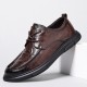 New business formal men's leather shoes, genuine leather casual wholesale men's shoes, soft leather, trendy, non-slip, breathable shoes for men.