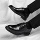 Men's leather shoes, business formal, genuine leather soft-soled, British-style thick-soled casual shoes, groom's wedding suit, cross-border foreign trade.