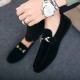 Cross-border shipping of spring and summer slip-on loafers, Korean-style trendy men's versatile casual moccasins, slip-on cloth shoes. Cross-border shipping of spring and summer slip-on loafers, Korean-style trendy men's versatile casual moccasins, slip-on cloth shoes.