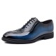 New men's leather shoes, business formal derby shoes, genuine leather brogues, high-end men's shoes, fashionable British wedding shoes